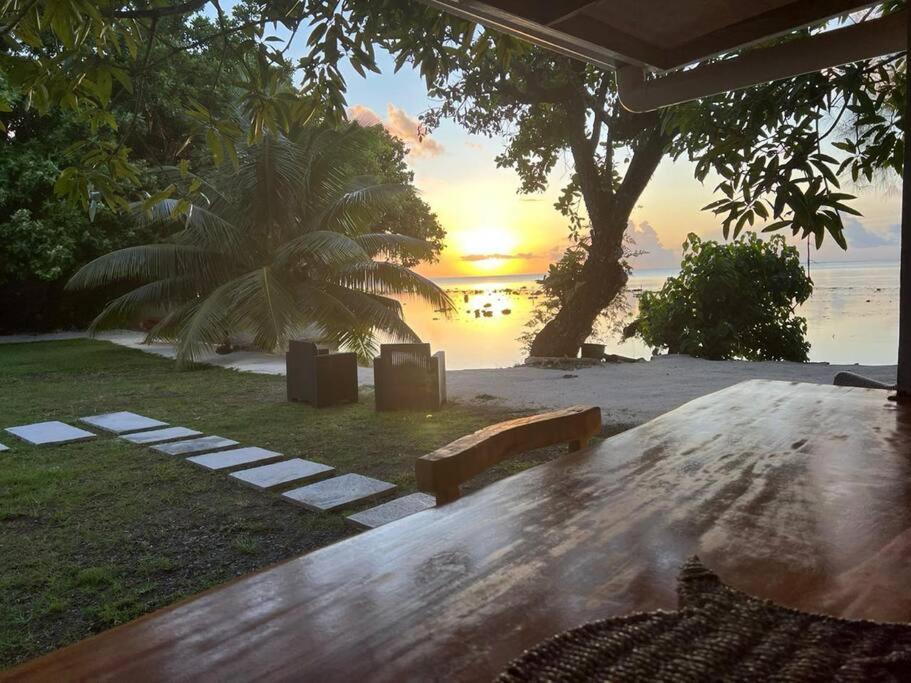 Bungalow Tiarii, Avec Acces Direct A Une Plage Privee Tevaitoa Kültér fotó
